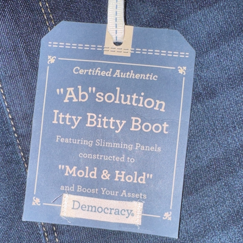 Democracy Ab Solution Itty Bitty Boot Cut Jeans N… - image 4